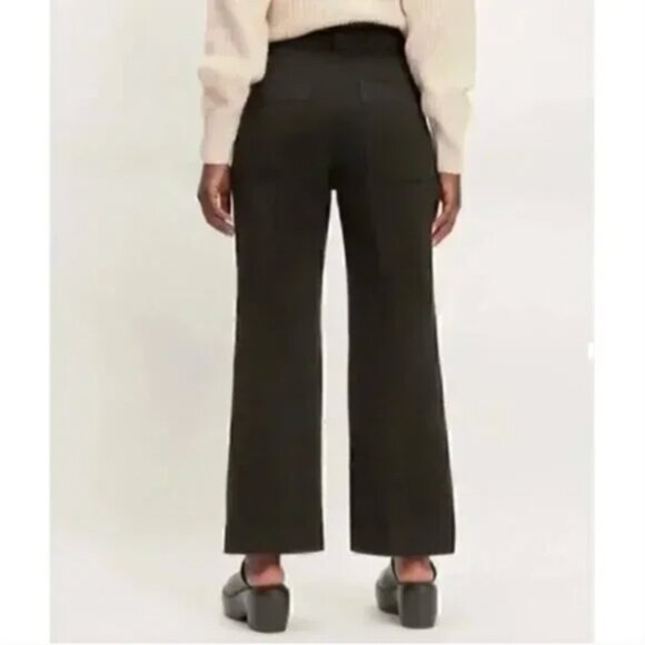 NWT Everlane The Organic Kick Flare Pant Womens 4 Black - Picture 5 of 12